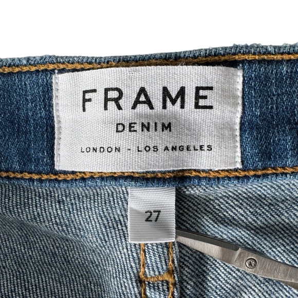 Frame Le Boy Zip Hem Crop Jeans in Picadilly | 27 - Picture 9 of 12